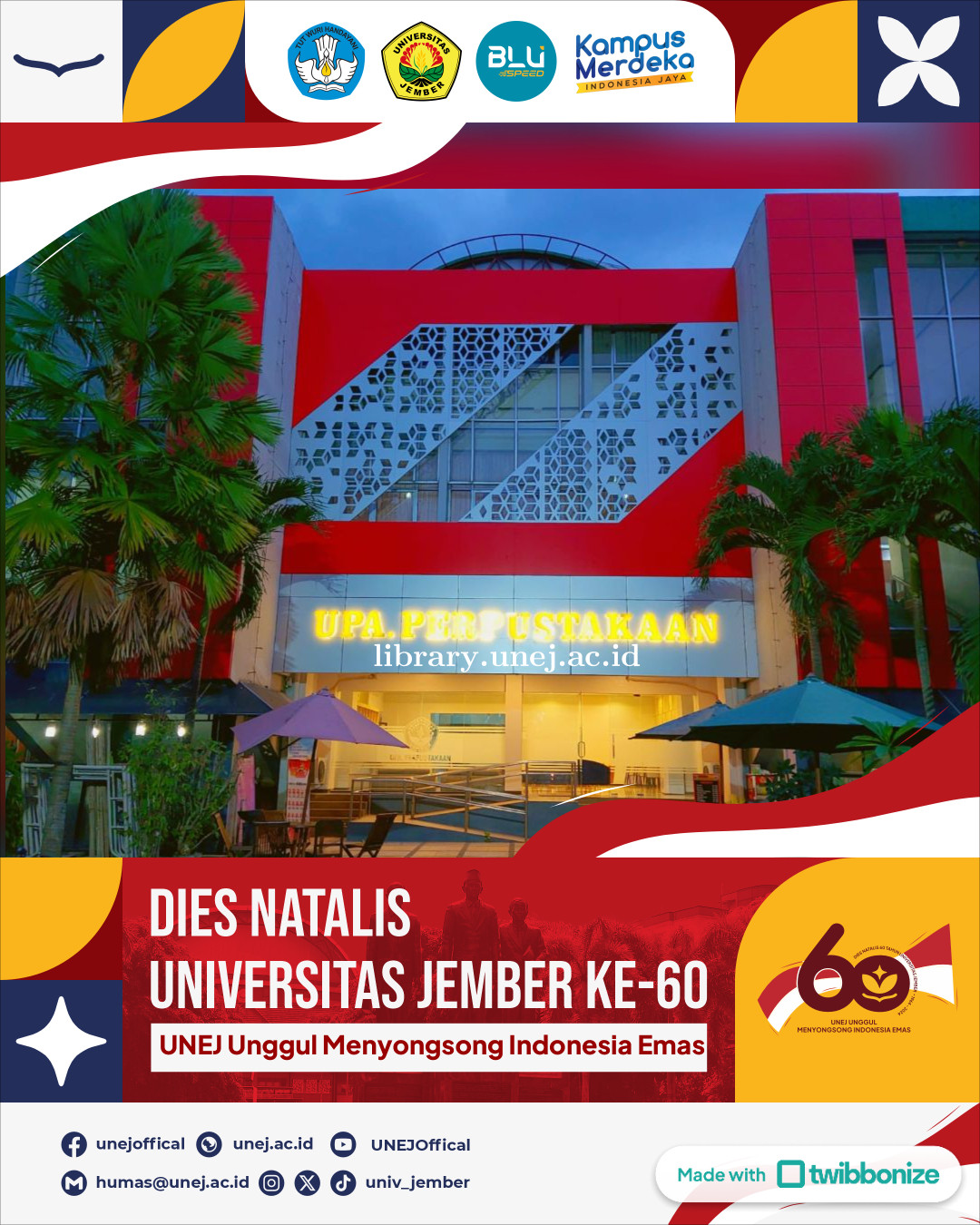 Refleksi Perpustakaan UNEJ di Dies Natalis Ke-60: Membangun Tradisi Akademik melalui Inovasi dan Literasi